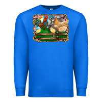 True Royal Happy easter rooster chicken and chick Premium Sweatshirt - RanaPortraitStore