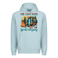 Blue Mist the best days are spent camping Premium Hoodie - JahusDesignShop