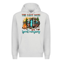 Dove Grey the best days are spent camping Premium Hoodie - JahusDesignShop