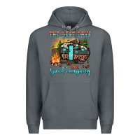 Rock the best days are spent camping Premium Hoodie - JahusDesignShop