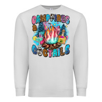 Dove Grey campfires and coctails Premium Sweatshirt - Zillion Design Studio