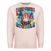 Pale Pink campfires and coctails Premium Sweatshirt - Zillion Design Studio