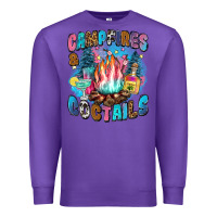 Purple campfires and coctails Premium Sweatshirt - Zillion Design Studio