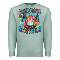 Seafoam campfires and coctails Premium Sweatshirt - Zillion Design Studio