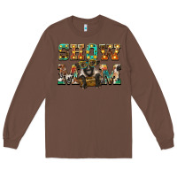 Chestnut show mom suffolk sheep black sheep Long Sleeve Tee - BarkalooDesign