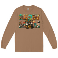 Toasted Coconut show mom suffolk sheep black sheep Long Sleeve Tee - BarkalooDesign