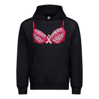 Black Fight cancer breast cancer bra Urban Hoodie - Artiststas