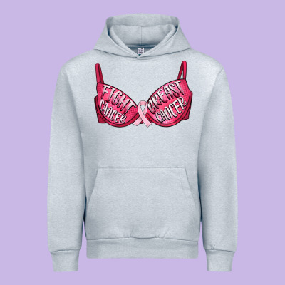 Fight Cancer Breast Cancer Bra Urban Hoodie Designed By Artiststas