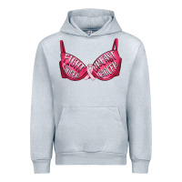 Heather Grey Fight cancer breast cancer bra Urban Hoodie - Artiststas