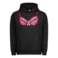 Pigment Black Fight cancer breast cancer bra Urban Hoodie - Artiststas