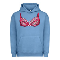 Pigment Pebble Blue Fight cancer breast cancer bra Urban Hoodie - Artiststas