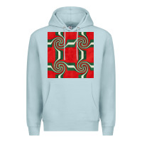 Blue Mist retro christmas seamless pattern Premium Hoodie - BundleAndBundleShop
