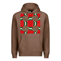 Chestnut retro christmas seamless pattern Premium Hoodie - BundleAndBundleShop