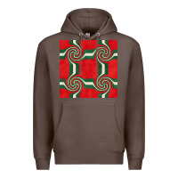 Coffee retro christmas seamless pattern Premium Hoodie - BundleAndBundleShop