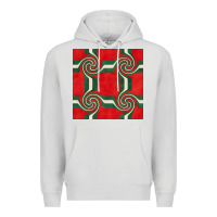 Dove Grey retro christmas seamless pattern Premium Hoodie - BundleAndBundleShop
