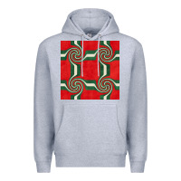 Heather Grey retro christmas seamless pattern Premium Hoodie - BundleAndBundleShop