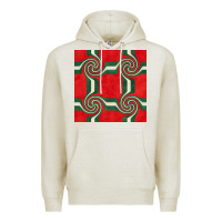 Oatmeal Heather retro christmas seamless pattern Premium Hoodie - BundleAndBundleShop