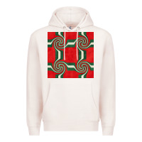Pale Pink retro christmas seamless pattern Premium Hoodie - BundleAndBundleShop