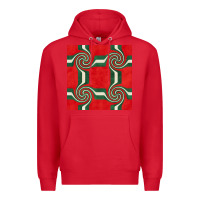 Red retro christmas seamless pattern Premium Hoodie - BundleAndBundleShop