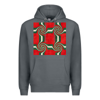 Rock retro christmas seamless pattern Premium Hoodie - BundleAndBundleShop