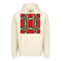 Sandshell retro christmas seamless pattern Premium Hoodie - BundleAndBundleShop