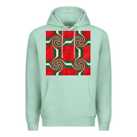 Seafoam retro christmas seamless pattern Premium Hoodie - BundleAndBundleShop