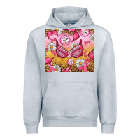 Heather Grey Hour Breast Cancer Bra Urban Hoodie - Artiststas
