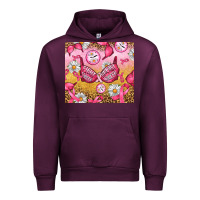 Mauve Wine Hour Breast Cancer Bra Urban Hoodie - Artiststas