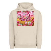 Pigment French Oak Hour Breast Cancer Bra Urban Hoodie - Artiststas