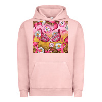 Pigment Salmon Hour Breast Cancer Bra Urban Hoodie - Artiststas