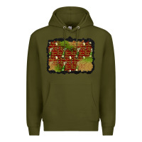 Army Green christmas champagne background Premium Hoodie - BundleAndBundleShop