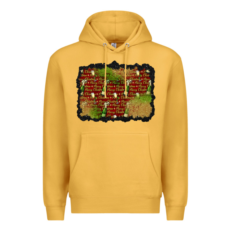 Christmas Champagne Background Premium Hoodie by BundleAndBundleShop | Teevron
