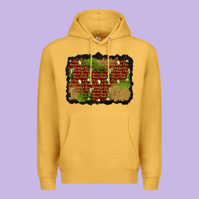 Christmas Champagne Background Premium Hoodie Designed By Bundleandbundleshop