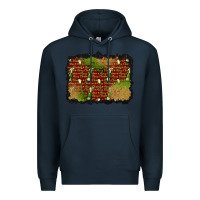 Navy christmas champagne background Premium Hoodie - BundleAndBundleShop