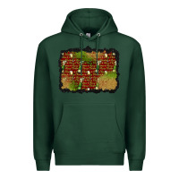 Sports Green christmas champagne background Premium Hoodie - BundleAndBundleShop