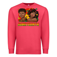 Cardinal juneteenth with afro black kids Premium Sweatshirt - texasbilliewilder