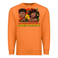 Carrot juneteenth with afro black kids Premium Sweatshirt - texasbilliewilder