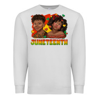 Dove Grey juneteenth with afro black kids Premium Sweatshirt - texasbilliewilder