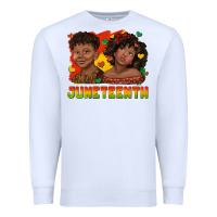 White juneteenth with afro black kids Premium Sweatshirt - texasbilliewilder