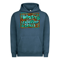 Pigment Midnight Navy i am not bossy i just have leadership skills Urban Hoodie - AdoDesignShop