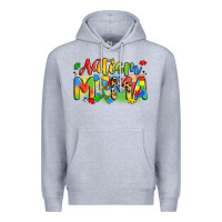 Heather Grey autism mama Premium Hoodie - Artiststas