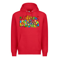 Red autism mama Premium Hoodie - Artiststas