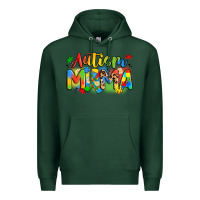 Sports Green autism mama Premium Hoodie - Artiststas
