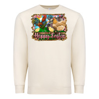 Sandshell happy easter rooster chicken and chick Premium Sweatshirt - RanaPortraitStore