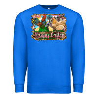 True Royal happy easter rooster chicken and chick Premium Sweatshirt - RanaPortraitStore