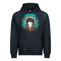 Navy bull skull indian headdress Urban Hoodie - JahusDesignShop
