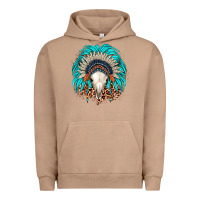 Pigment Burro bull skull indian headdress Urban Hoodie - JahusDesignShop