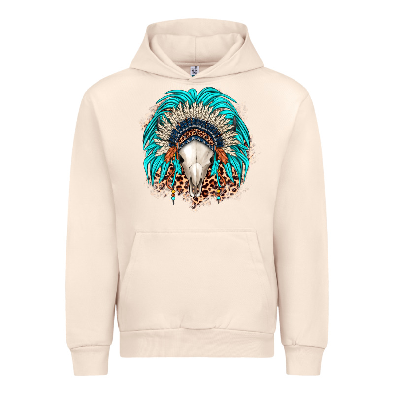 Bull Skull Indian Headdress Urban Hoodie by JahusDesignShop | Teevron