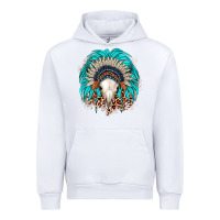 White bull skull indian headdress Urban Hoodie - JahusDesignShop
