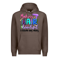 Coffee making hair beautiful is kinda my thing Premium Hoodie - Artiststas
